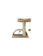 Scratcher beige with post and arch for cats - 50 cm - Image 2