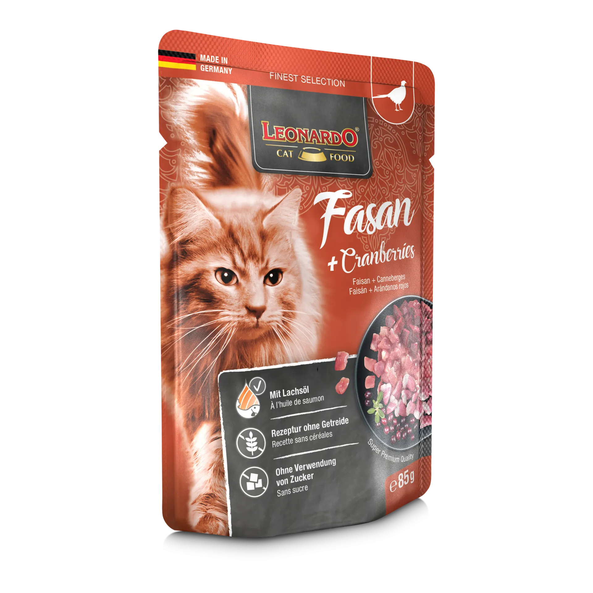 Leonardo Pouch Pheasant Cranberries