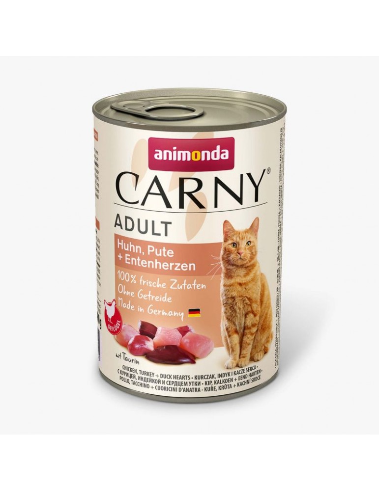 Carny Adult with Chicken, Turkey + Duck Hearts