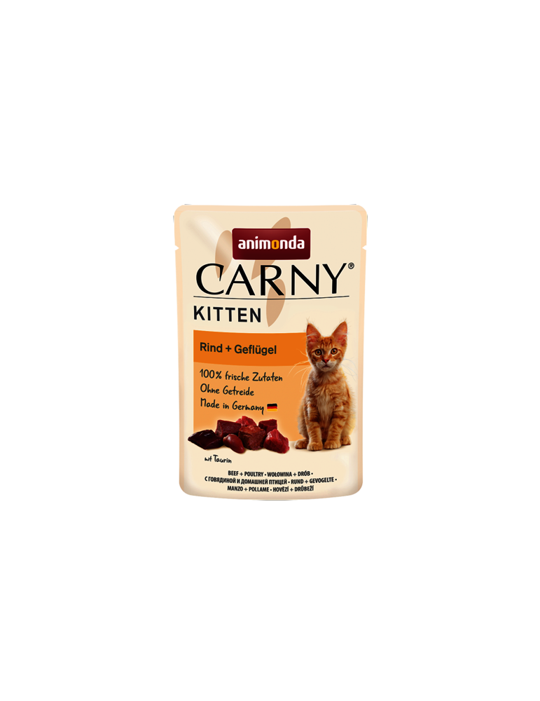 Carny Pouch Kitten Beef and Poultry