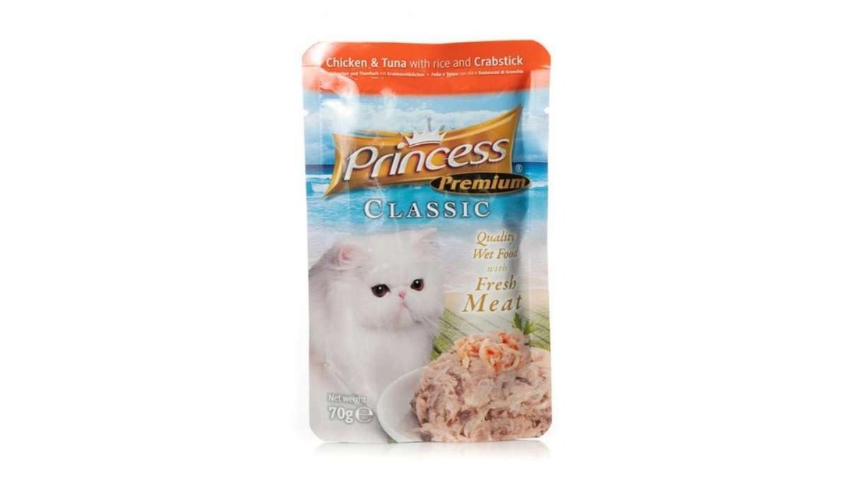 Princess Premium Classic Pouch Chicken & Tuna with Rice & Crabstick