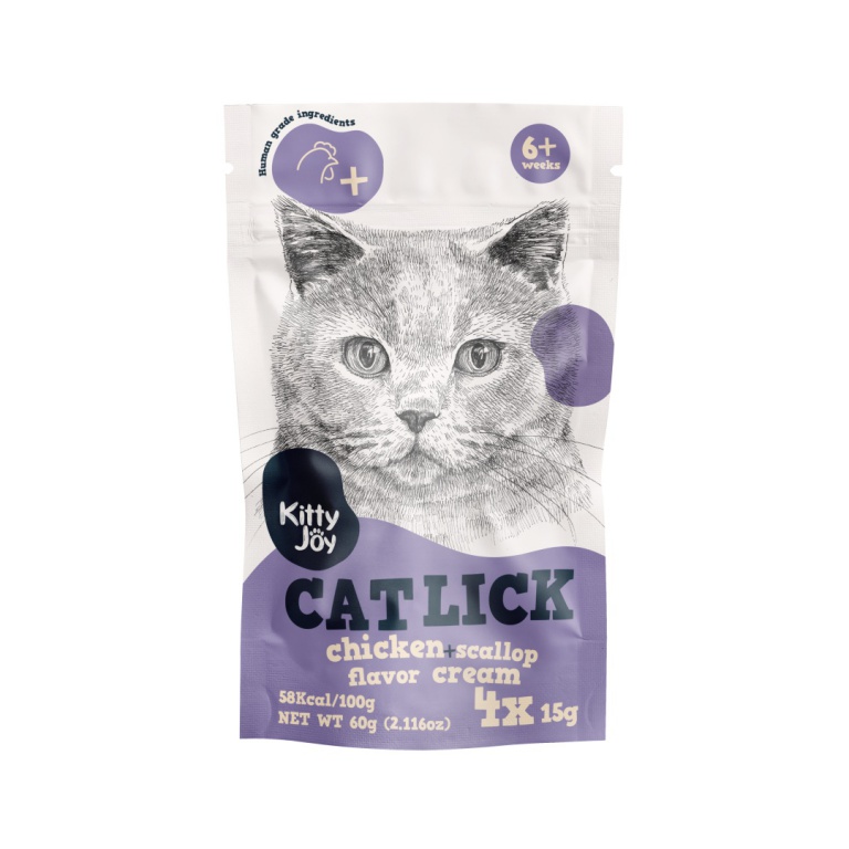 Kitty Joy/Cat lick chicken + scallop flavor cream Kitty Joy 60g