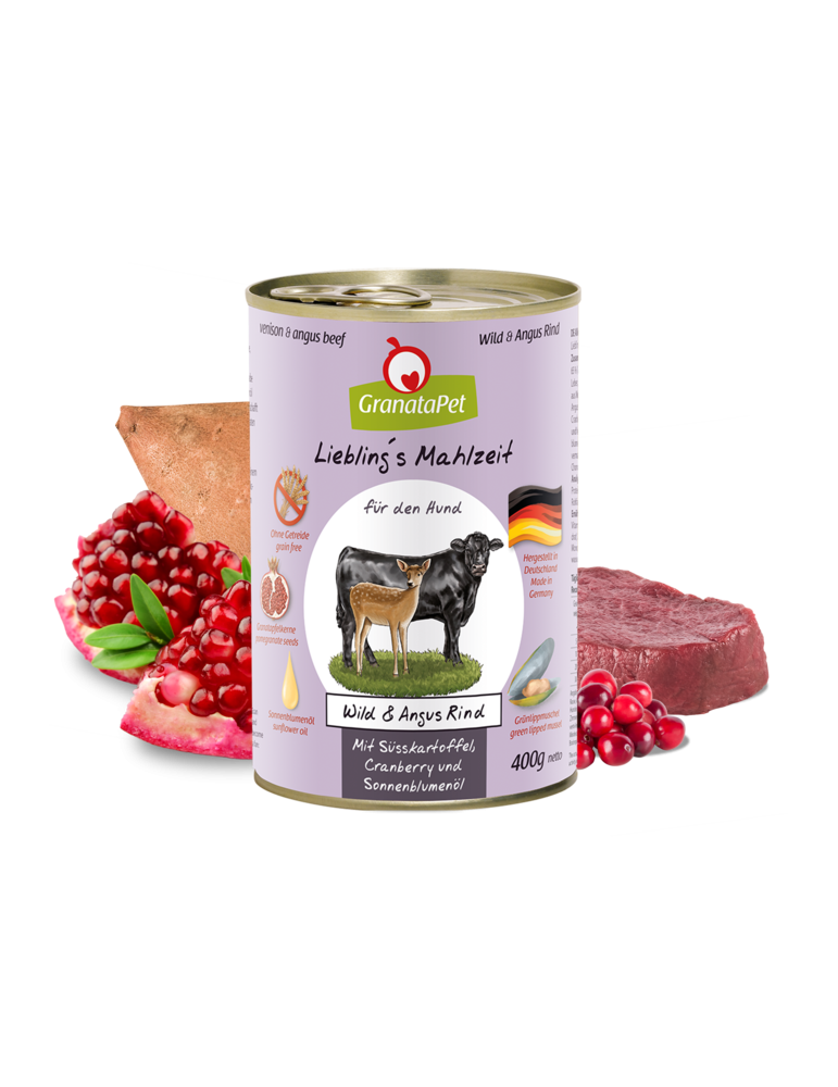 GranataPet Liebling's Mahlzeit Venison & Angus Beef