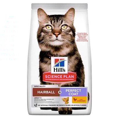Hills Feline Adult Hairball/Perfect Coat