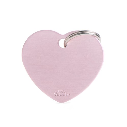 My Family ID Tag Basic collection Big Heart Pick in Aluminum