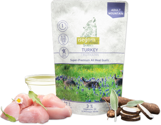 Isegrim Can Adult Turkey Monoprotein Pouch 410gr