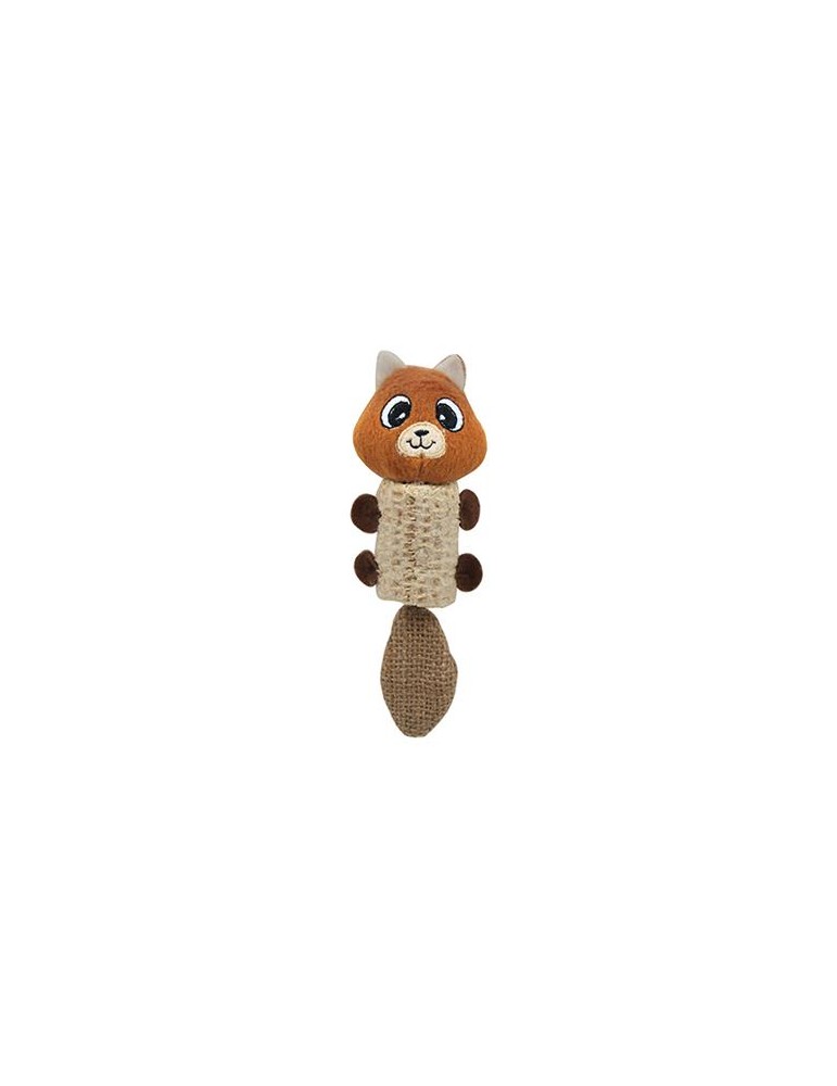 Brown and orange bear for cats - 16 x 5 cm