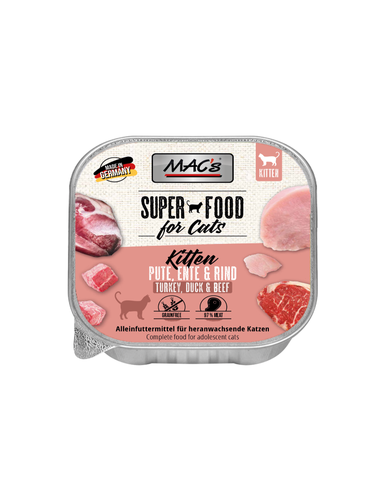 MAC's Kitten Turkey, Duck and Beef