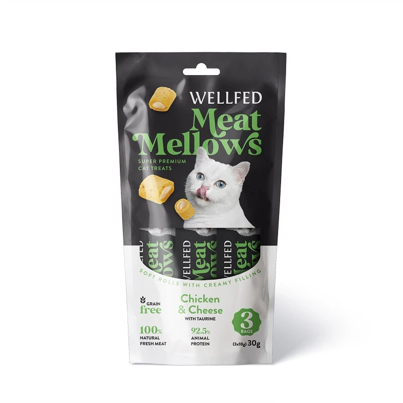 WELLFED Meat Mellows Chicken & Cheese 3x10gr