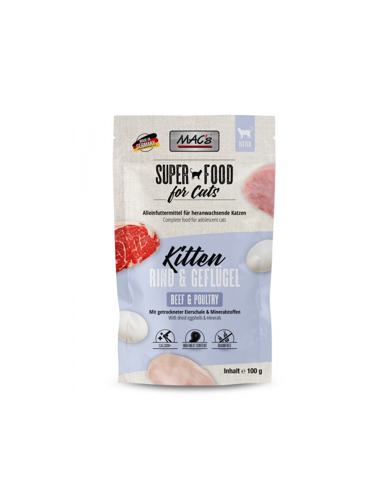 MAC's Kitten Pouch Beef and Poultry