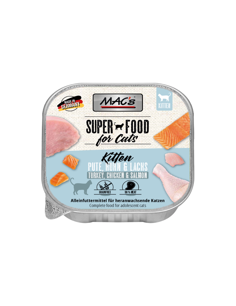 MAC'S Kitten Turkey, Chicken and Salmon