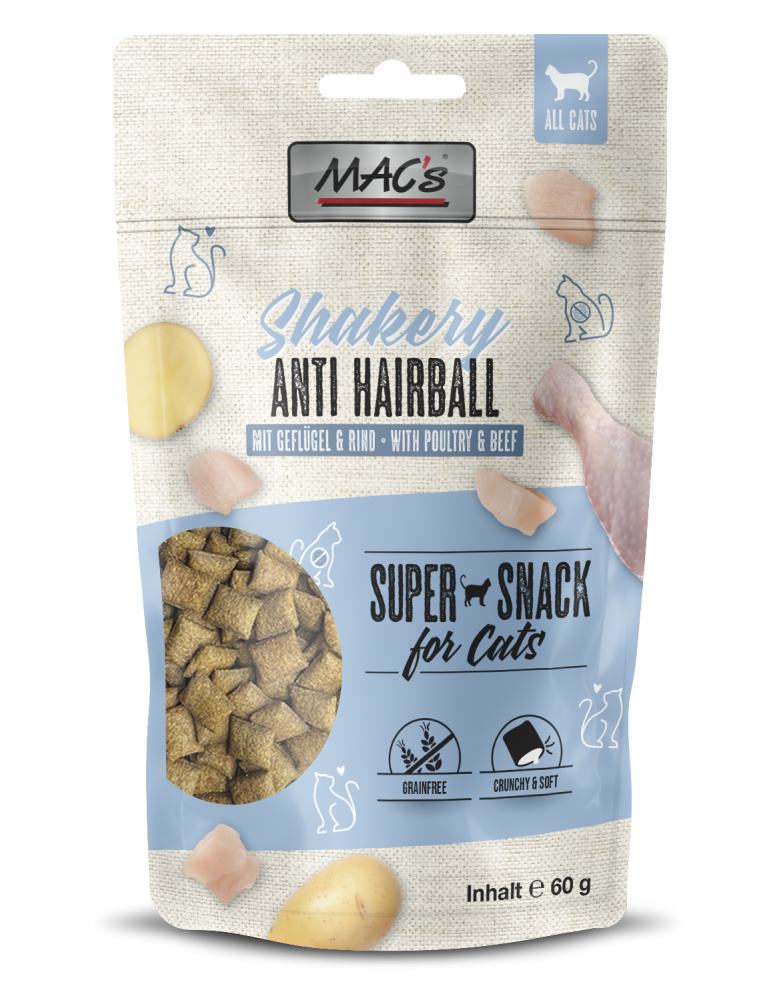 Macs Cat Shakery Snacks Anti Hairball