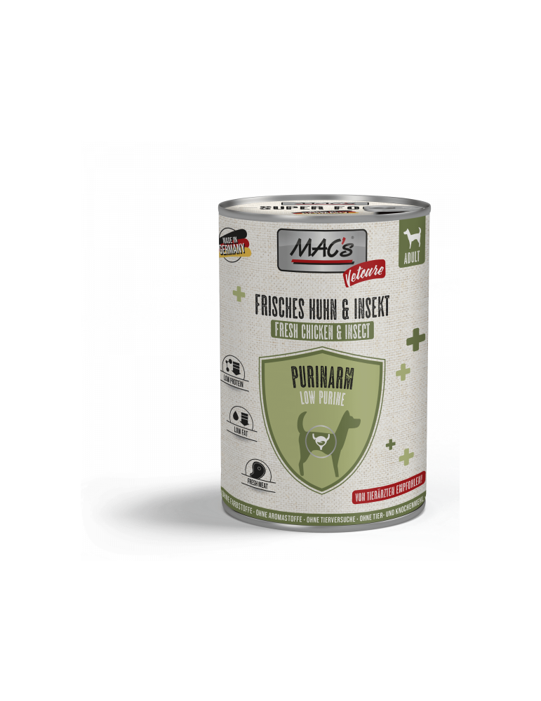 MACs Dog Vetcare Low Purine Chicken & Insect
