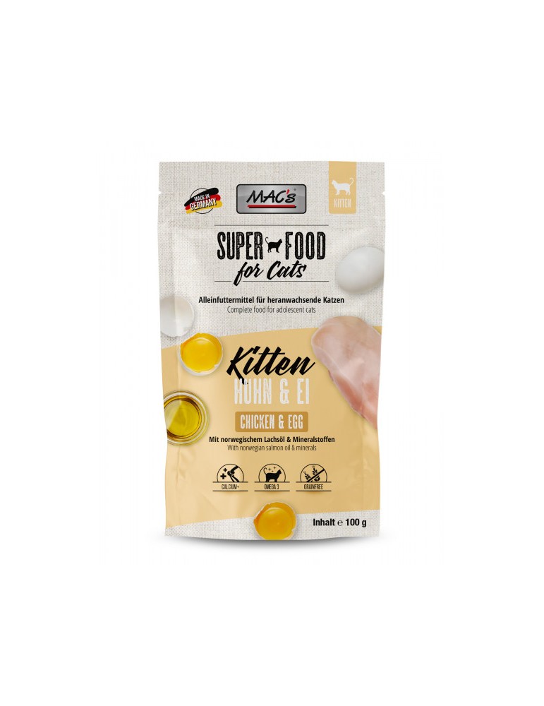 Macs Kitten Pouch Chicken and Egg