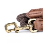 MyFamily Bilbao Dog Leash Bilbao in Fine Crafted Brown Leatherette and Rope - Image 4