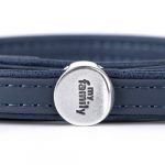 MyFamily Bilbao Dog Leash in Fine Crafted Blue Leatherette