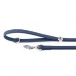MyFamily Bilbao Dog Leash in Fine Crafted Blue Leatherette - Image 3