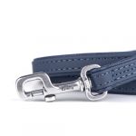 MyFamily Bilbao Dog Leash in Fine Crafted Blue Leatherette - Image 2