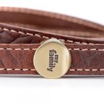 MyFamily El Paso Dog Leash in Genuine Italian Brown Leather