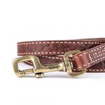 MyFamily El Paso Dog Leash in Genuine Italian Brown Leather - Image 2
