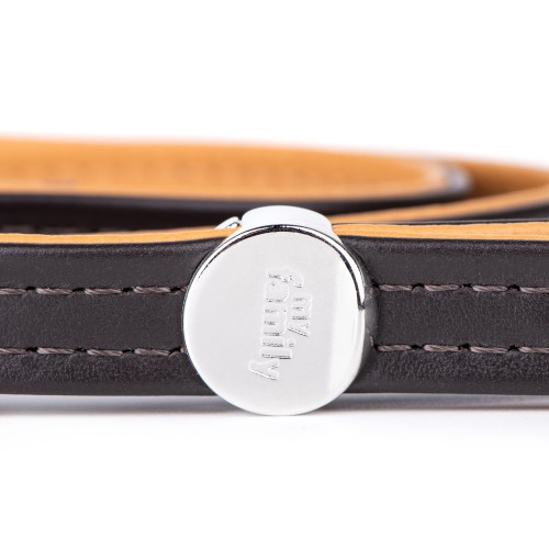 MyFamily Hermitage Dog Leash in Genuine Italian Brown Leather