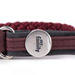 MyFamily London Dog Leash in Fine Crafted Purple Leatherette and Rope - Image 4