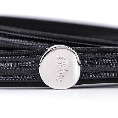 MyFamily Saint Tropez Leash in Fine Crafted Black Leatherette
