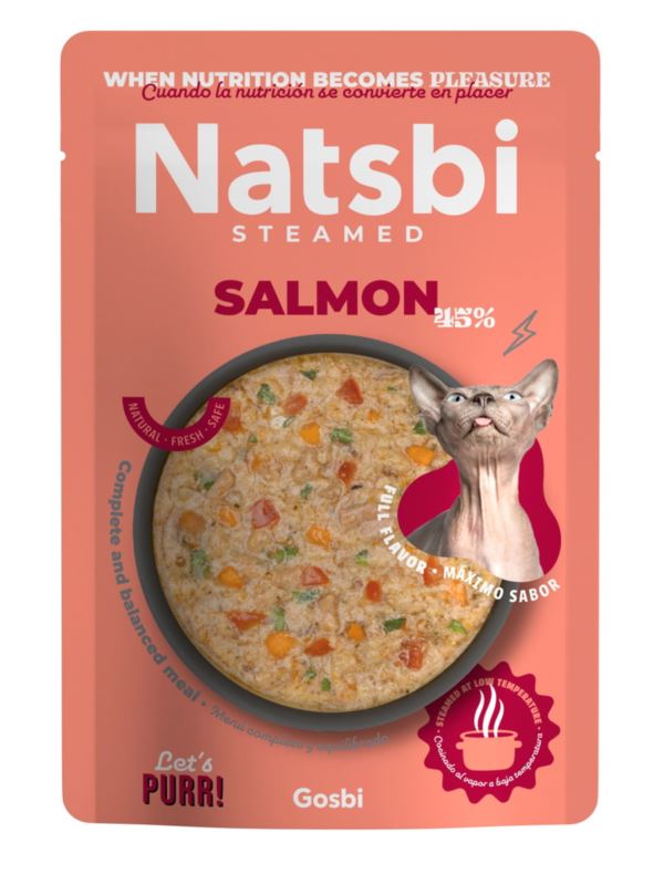 NATSBI CAT STEAMED SALMON 80GR