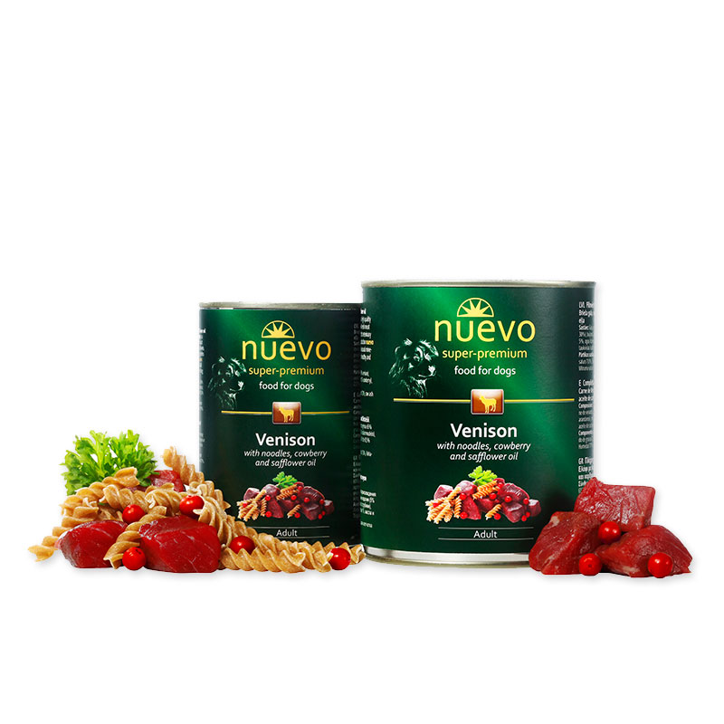Nuevo Adult Dog Venison With Noodles & Cowberry