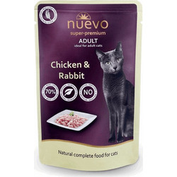 Nuevo Fel Adult Chicken & Rabbit Pouch