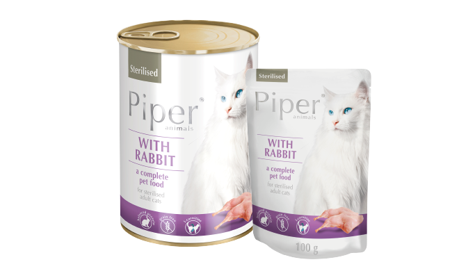 PIPER CAT WITH RABBIT STERILISED