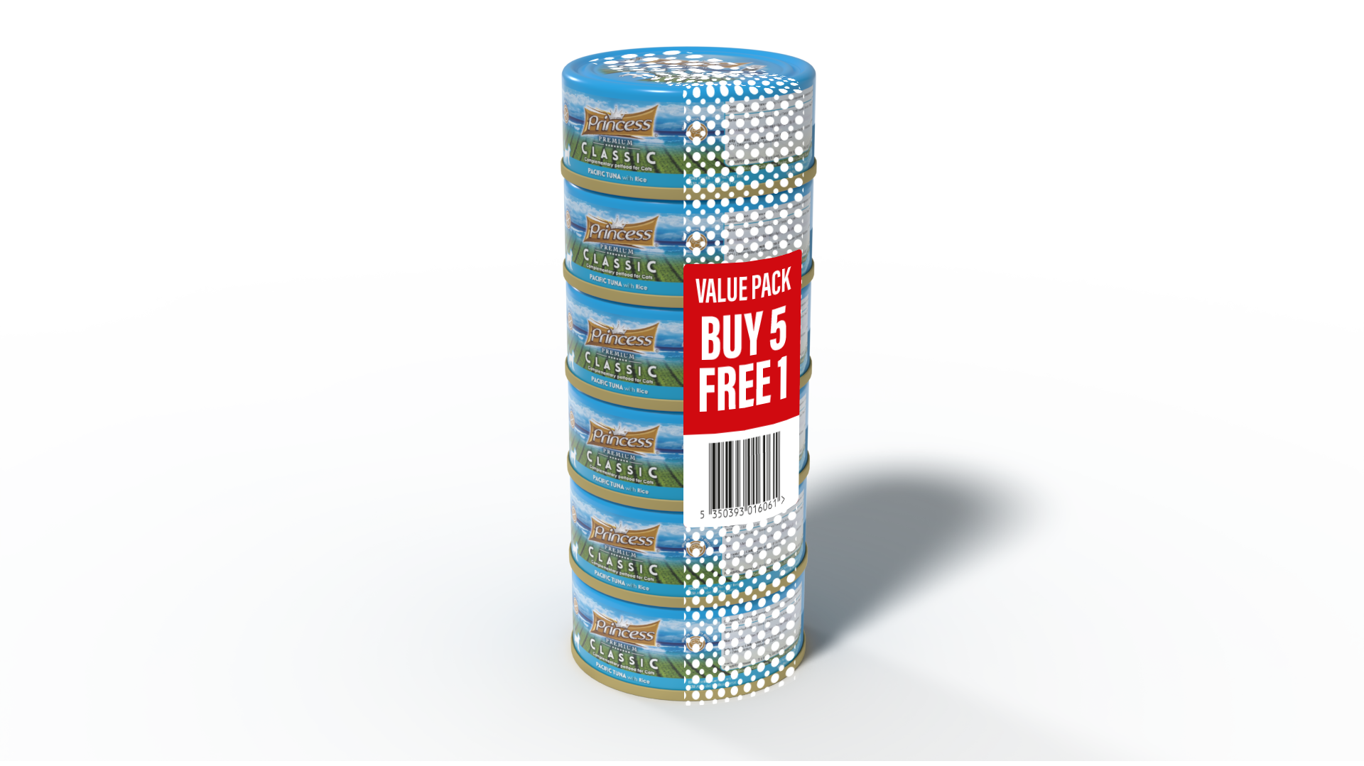 Princess Premium Classic Pacific Tuna with Rice in jelly 170g 5+1 free