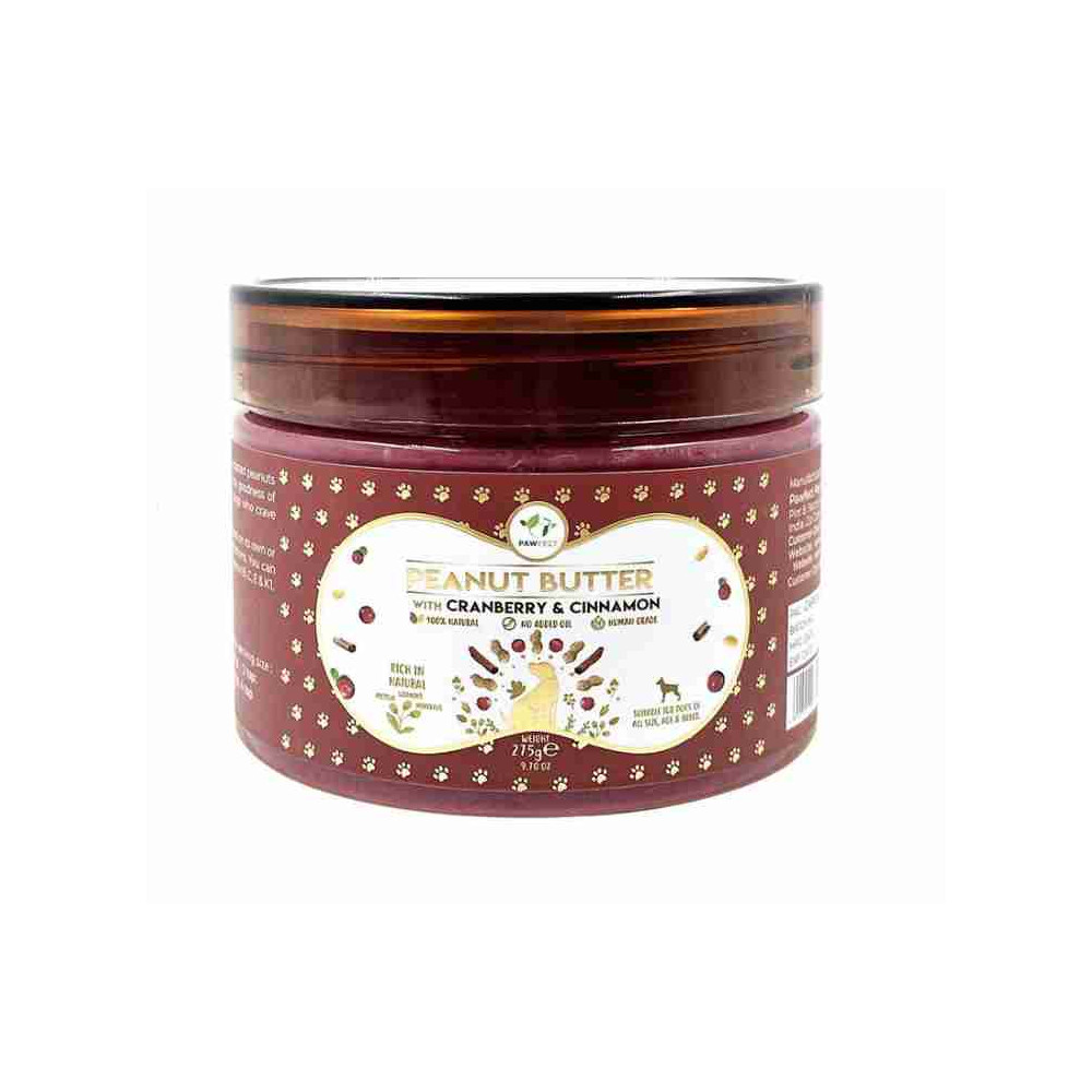 PAWFECT PEANUT BUTTER WITH GRANBERRY & CINNAMON 275G