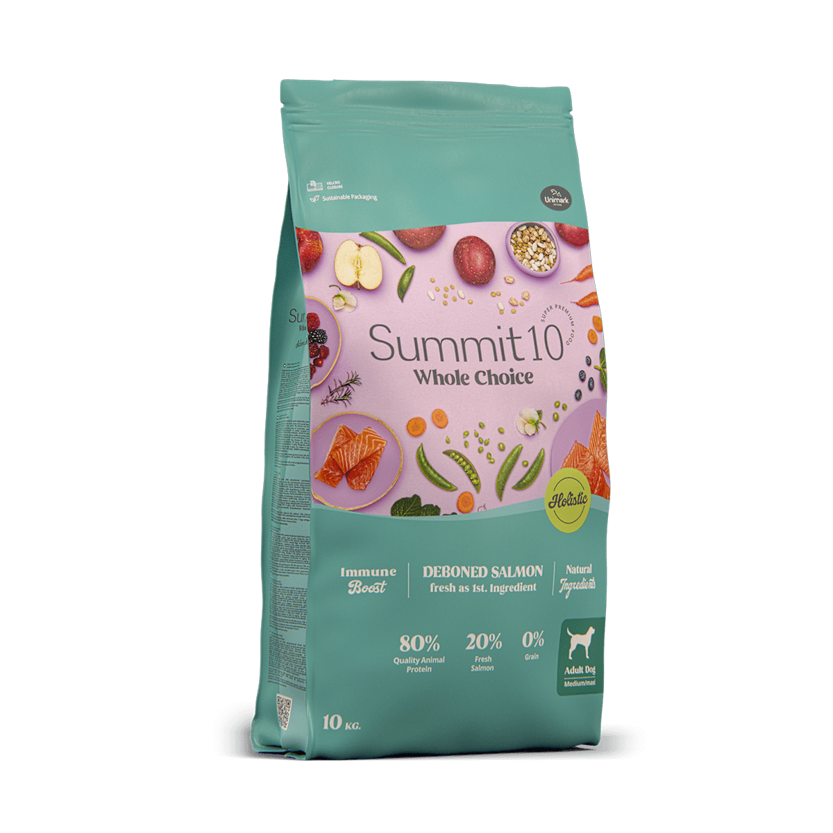 SUMMIT 10 WHOLE CHOICE, ADULT SALMON 2KG