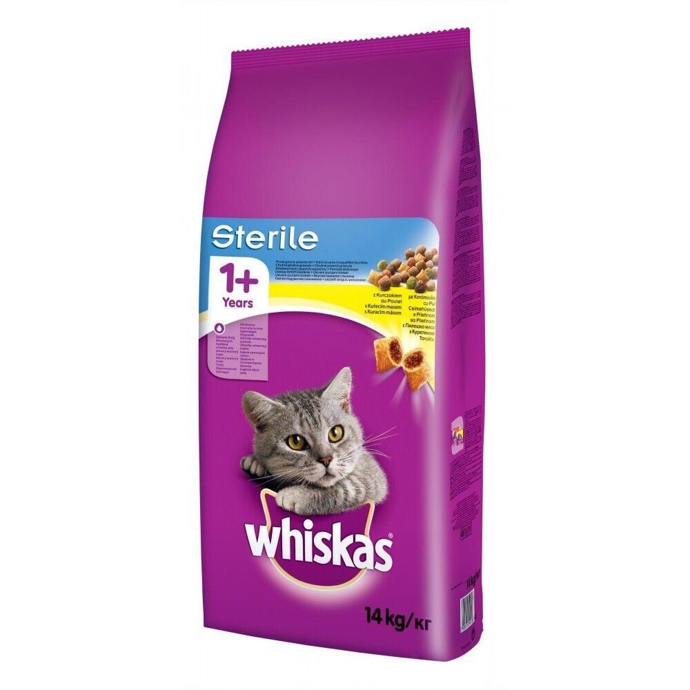 WHISKAS DRY  STERILE CHICKEN