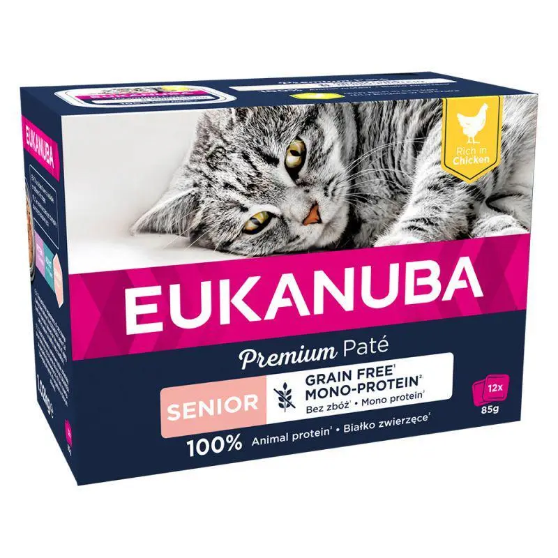 Eukanuba M/P Senior Chicken M. Pate 12x85gr