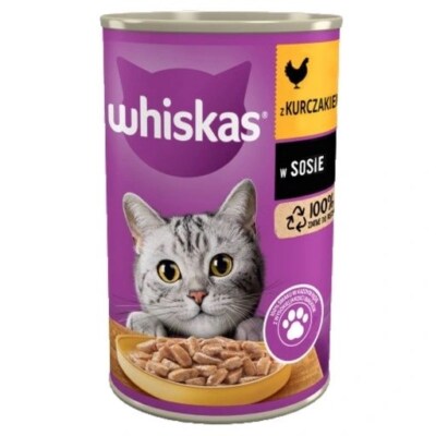 Whiskas Chicken in Sauce – Wet Food for Adult Cats