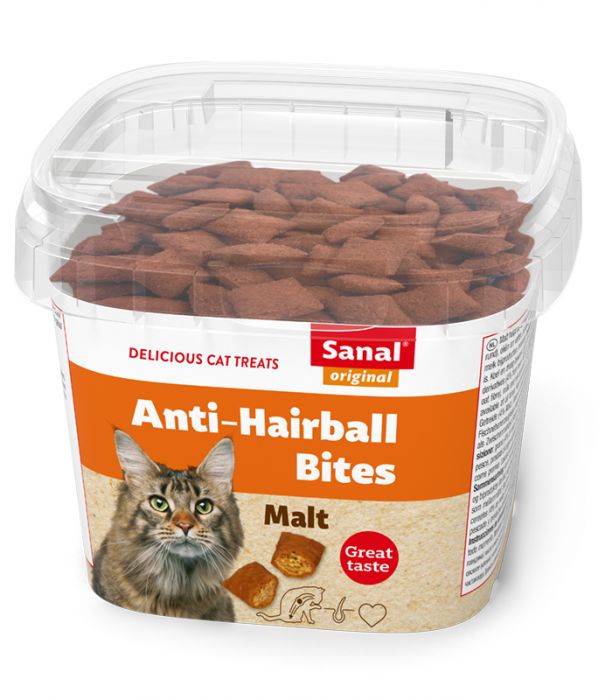 sanal- cat anti-hairball bites cup 75gr