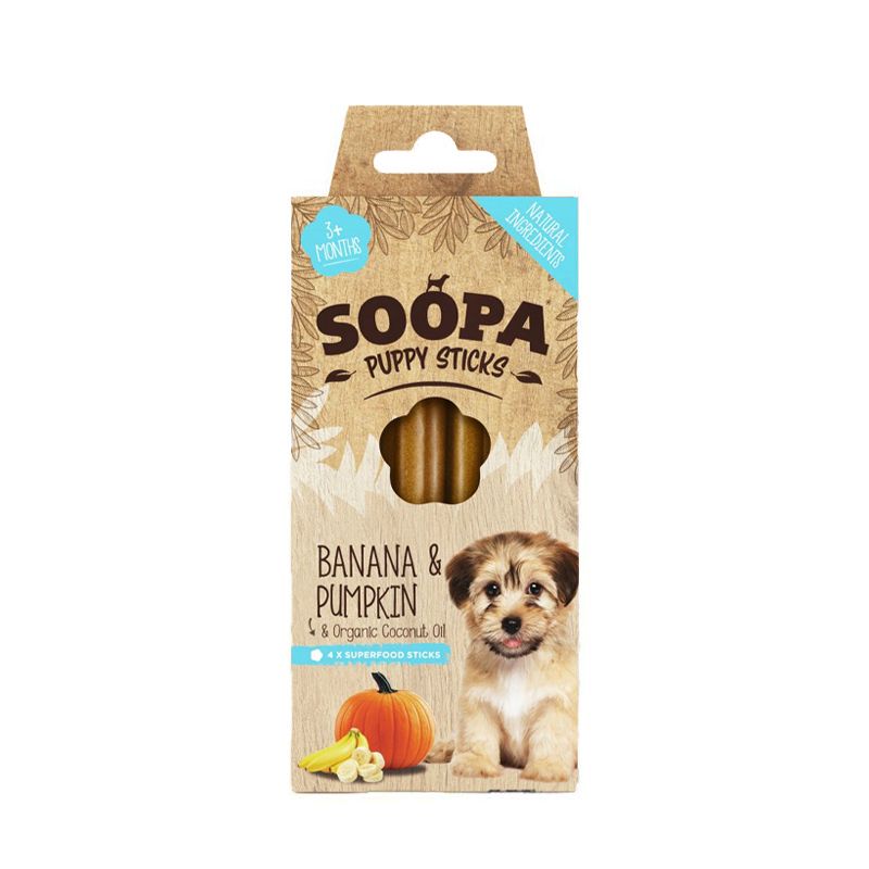 SOOPA Puppy Banana&PmkinStick100g