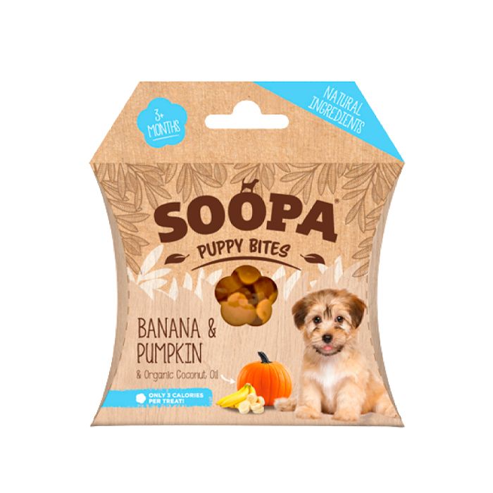 SOOPA Puppy Banana&Pmkin Bites50g,