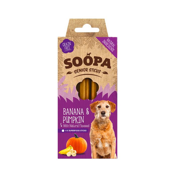 SOOPA  Senior Banana&Pmpkn Sticks100g