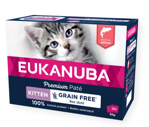 Eukanuba M/P Kitten Salmon Pate 12x85gr